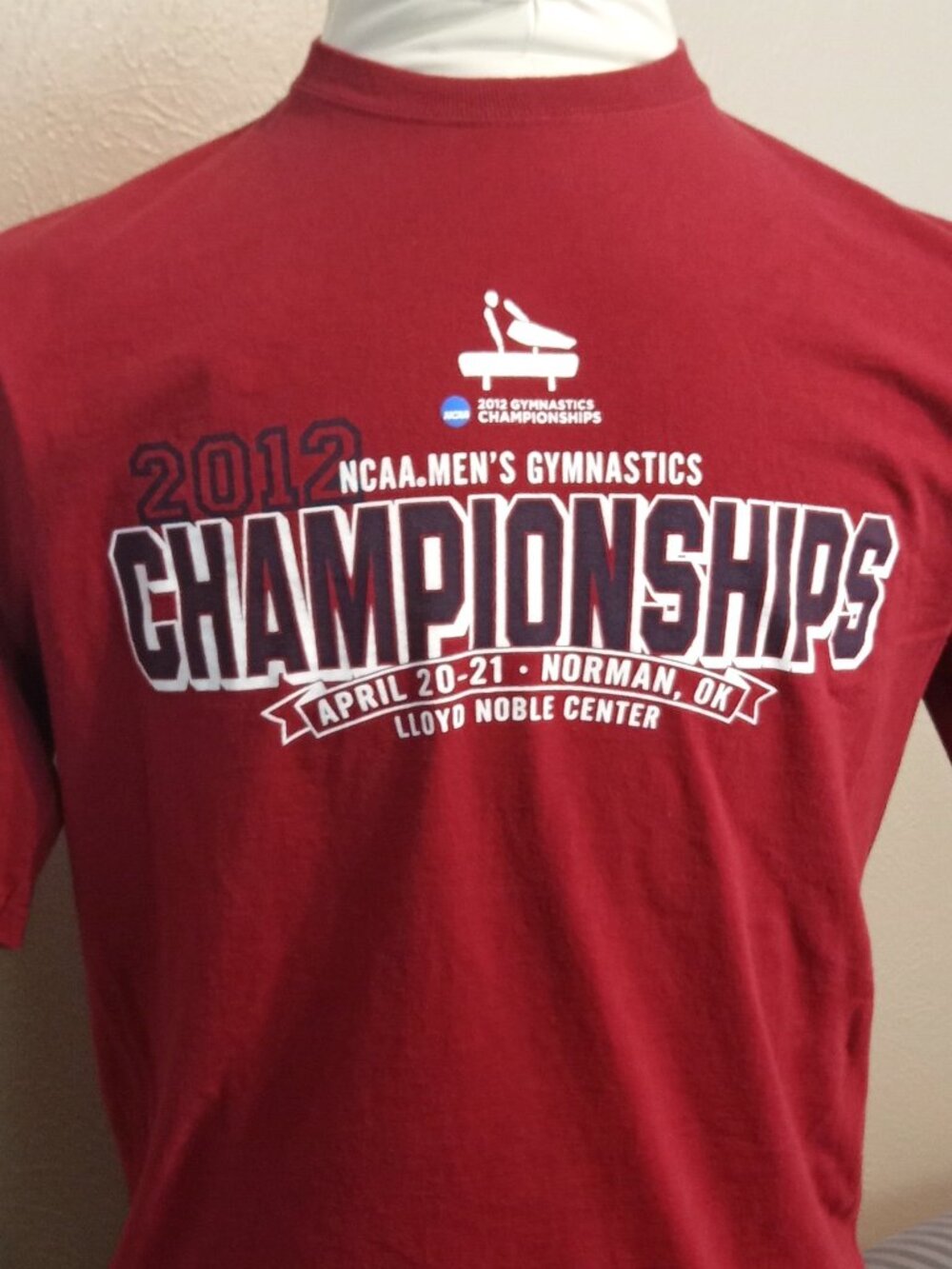 Vintage Collectible Souvenir T-shirt: 2012 NCAA Men's Gymnastics Championships